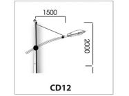 Cần đèn đơn CD12